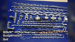 Hochleistungs-Aufhängungsset mit einer Last von 80 kN